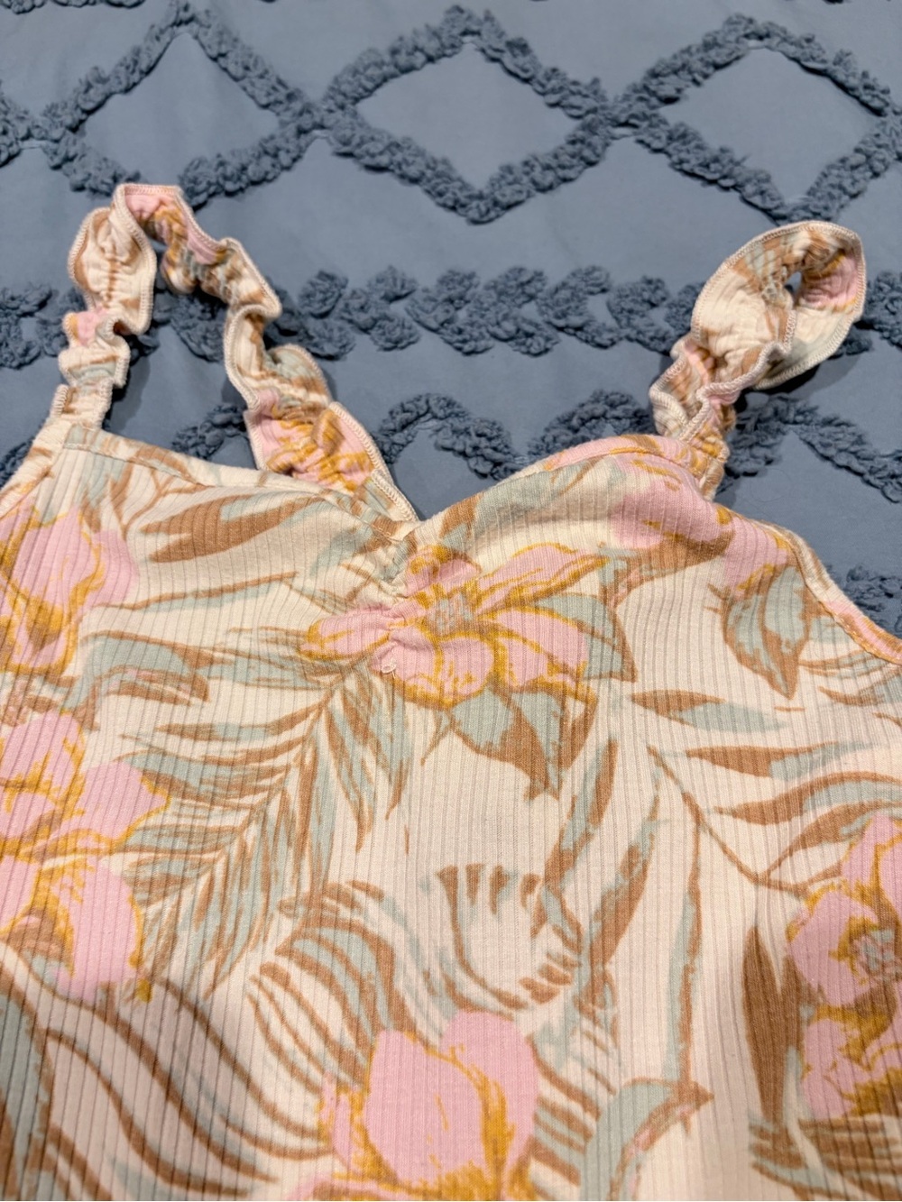 art class Pink Floral Leaf Print Casual Dress - Picture 3 of 5
